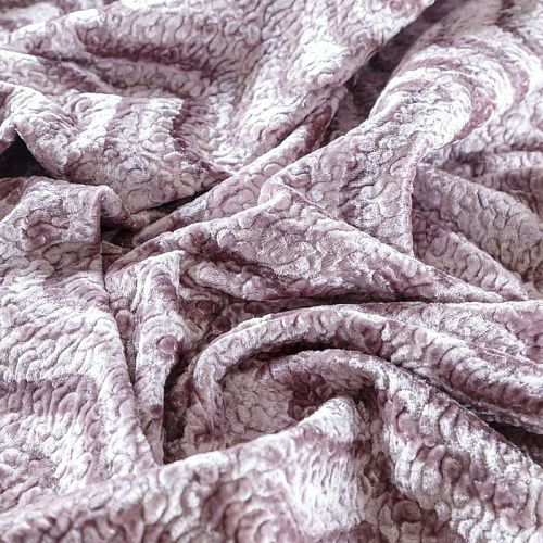 Мех искусственный К09-122 розовато-лиловый 