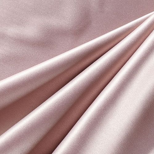 Сатин стрейч 001-08128 серебристо-розовый однотонный