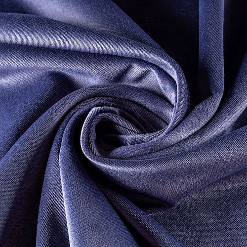 Ткань портьерная бархат 529-02-142 лавандовый однотонный