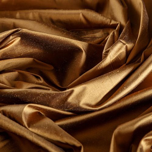 Дикий шелк 016-04735 бронзовый однотонный