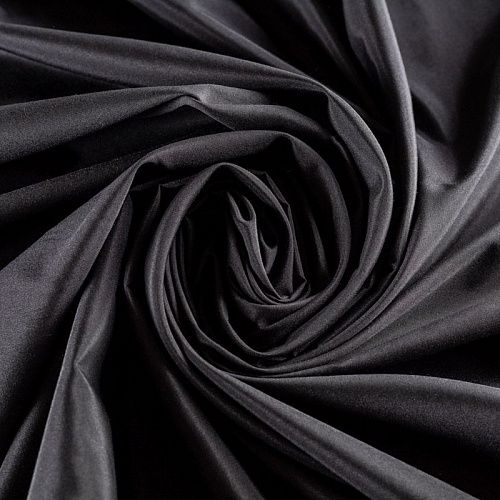 Ткань подкладочная карманная К27-128 черный однотонный
