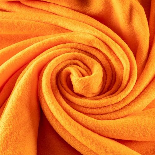 Флис К33-458 оранжевый однотонный
