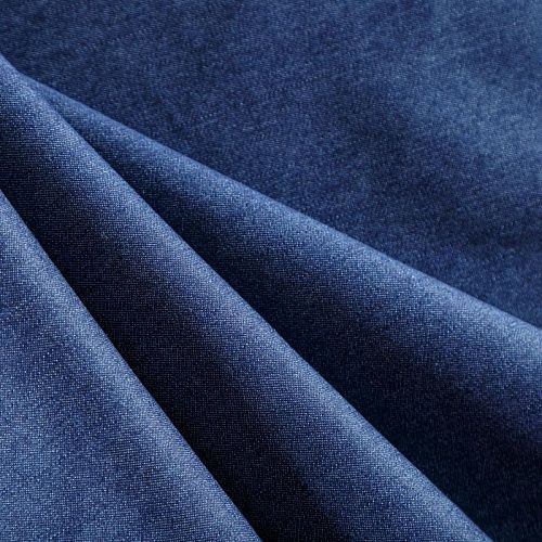 Джинс 015-06685 сине-голубой деним однотонный