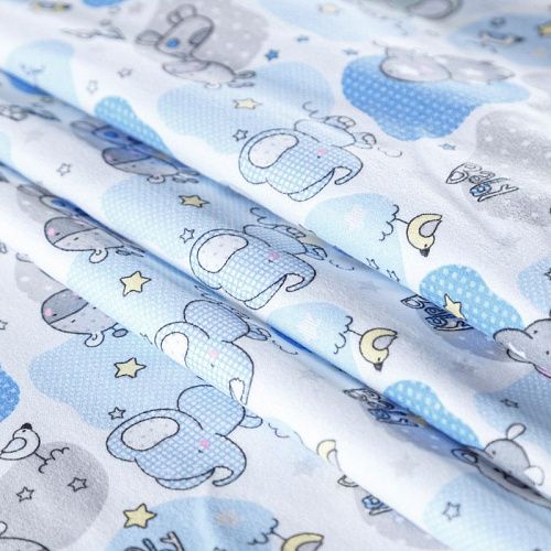 Фланель 060-09939 светло-серый принтованный