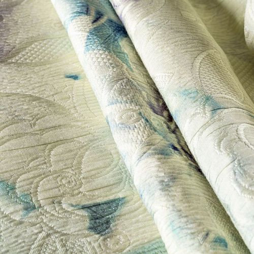 Жаккард К12-296 кремовый принтованный