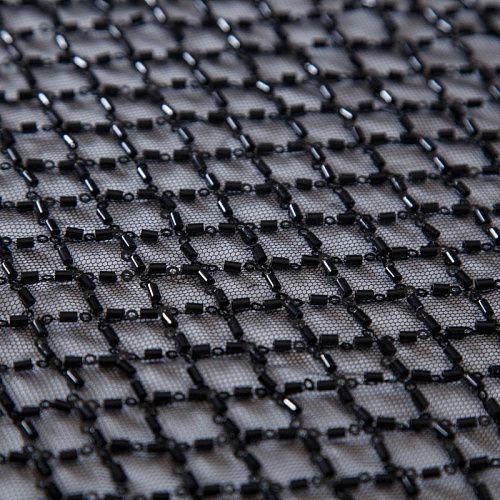 Сетка со стеклярусом 050-13575 черный