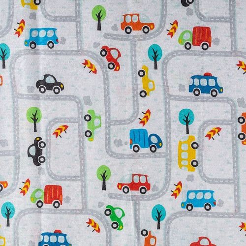 Бязь 007-00669 белый принтованный