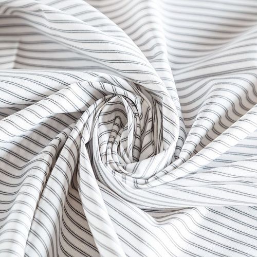 Хлопок рубашечный К14-619 белый принтованный