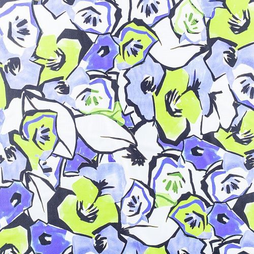 Лайкра 005-01229 белый принтованный