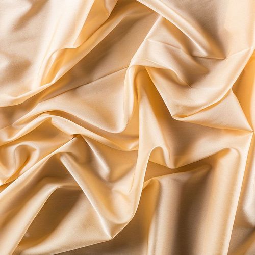Шелк натуральный К15-1261 светло-абрикосовый однотонный