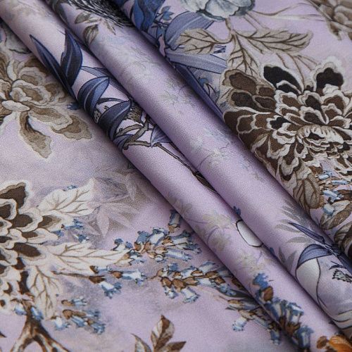 Вискоза &quot;Лоренцо&quot; стрейч 036-17691 светло-лавандовый принтованный