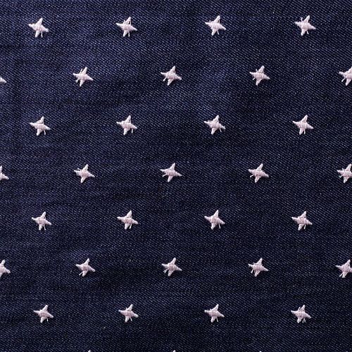 Джинс с вышивкой 015-00851 темно-синий