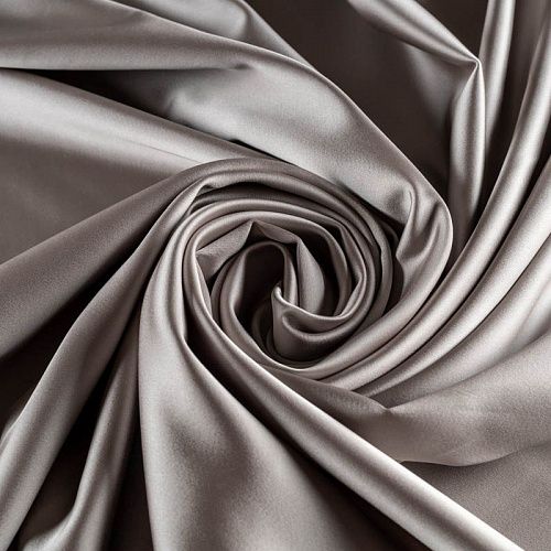 Сатин К33-737 серый однотонный