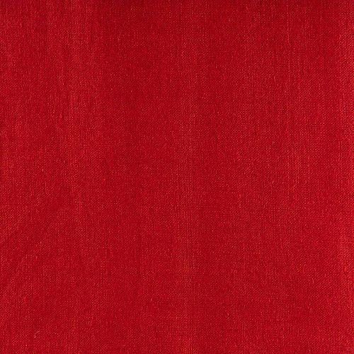 Лен натуральный К32-290 темно-красный однотонный